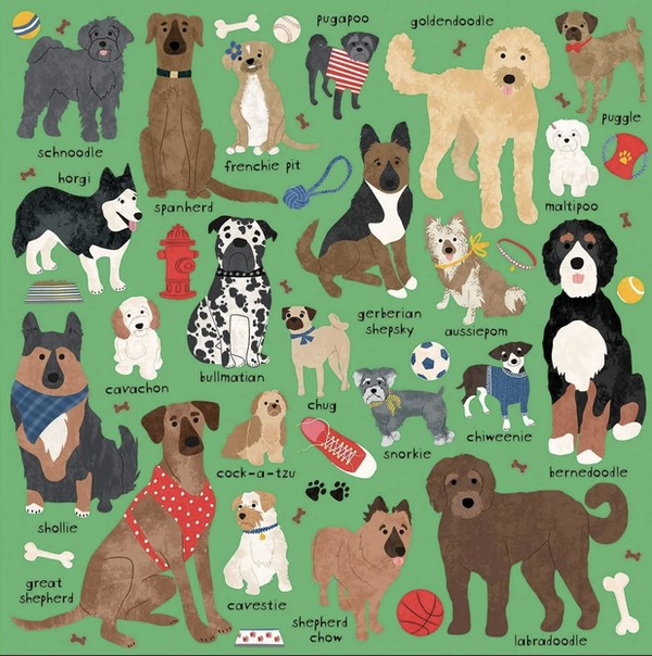 Doodle Dogs Puzzle - All She Wrote