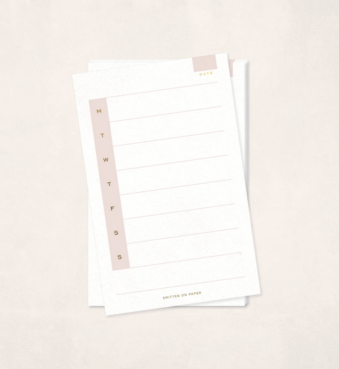 Weekly Notepad - All She Wrote
