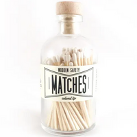 White Vintage Apothecary Matches - All She Wrote