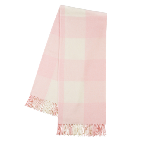 Rosé Italian Buffalo Check Throw