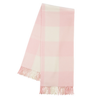 Rosé Italian Buffalo Check Throw