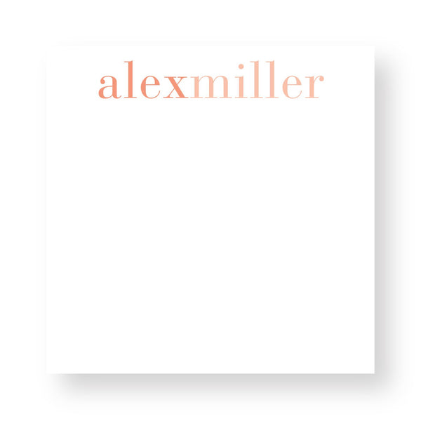 Block Colors Personalized Notepad