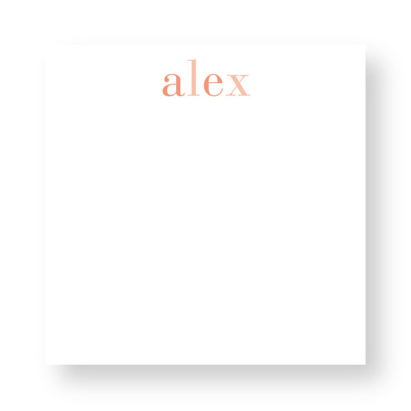Shaded Colors Personalized Notepad