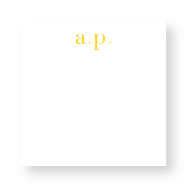 Initial Colors Personalized Notepad