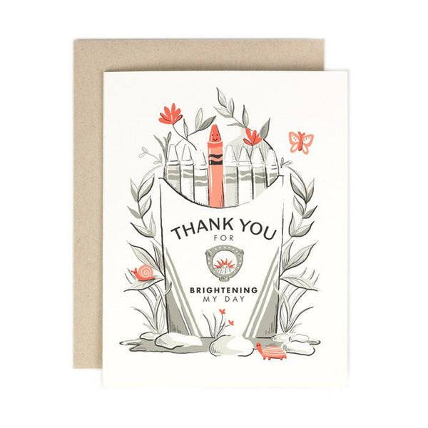 Crayon Box Thank You Card - All She Wrote