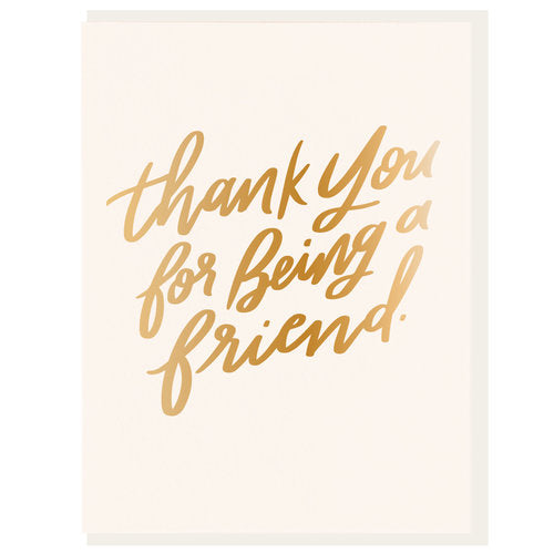 Thank You For Being a Friend Card - All She Wrote
