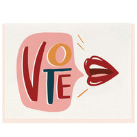 Vote Lips Card
