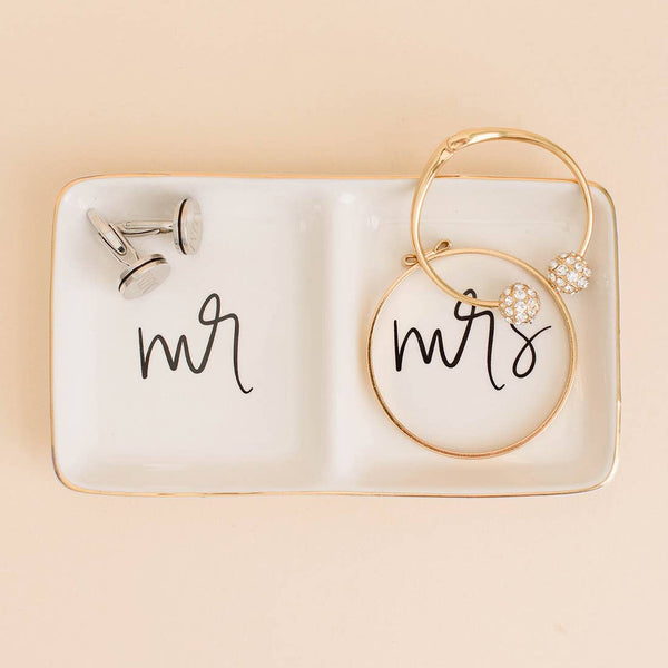 Mr. and Mrs. Jewelry Dish - All She Wrote