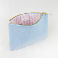 French Blue Terry Pouch