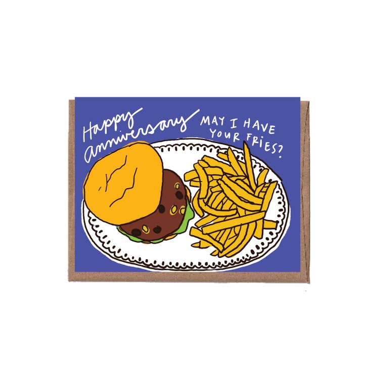 Scratch & Sniff Fries Anniversary Card