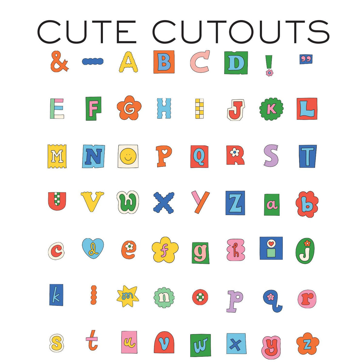 Sticker Cutouts Personalized Notepad
