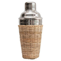 Woven Rattan Cocktail Shaker