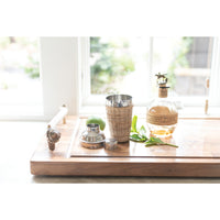 Woven Rattan Cocktail Shaker