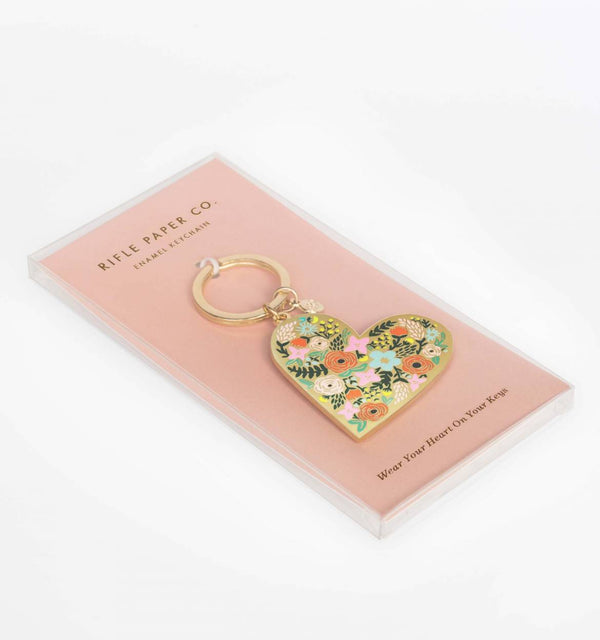 Floral Heart Keychain - All She Wrote