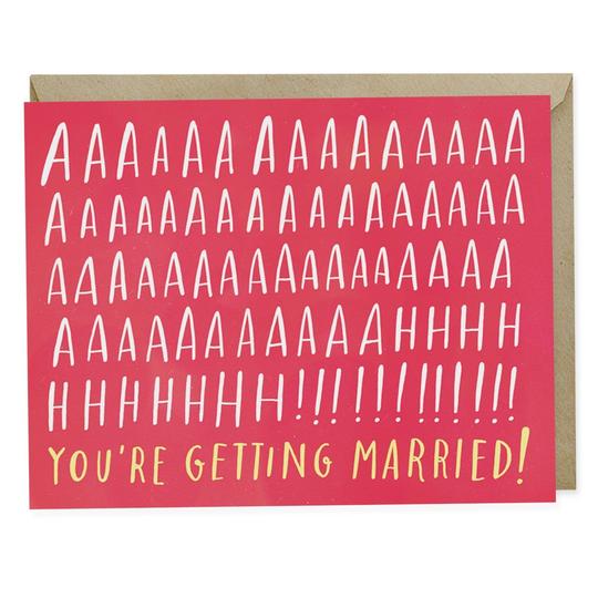 You're Getting Married Card - All She Wrote