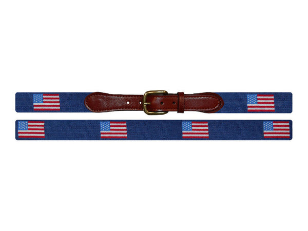 American Flag Needlepoint Belt - All She Wrote