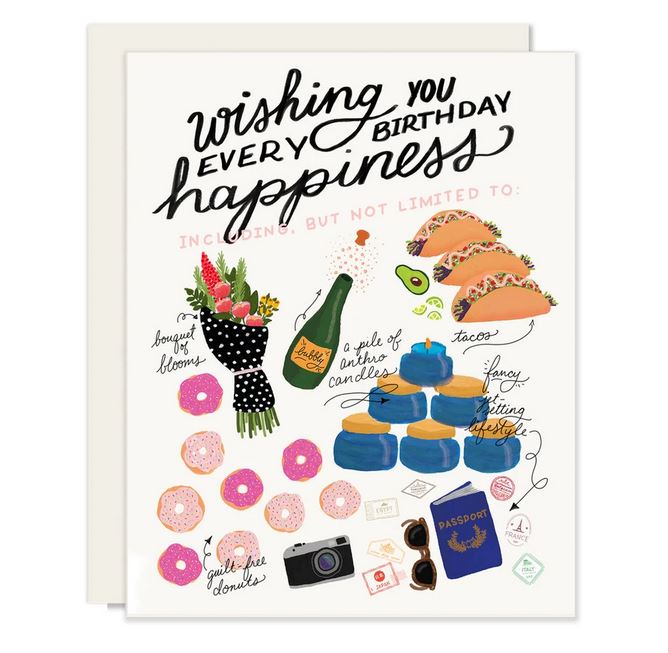 Every Happiness Birthday Card