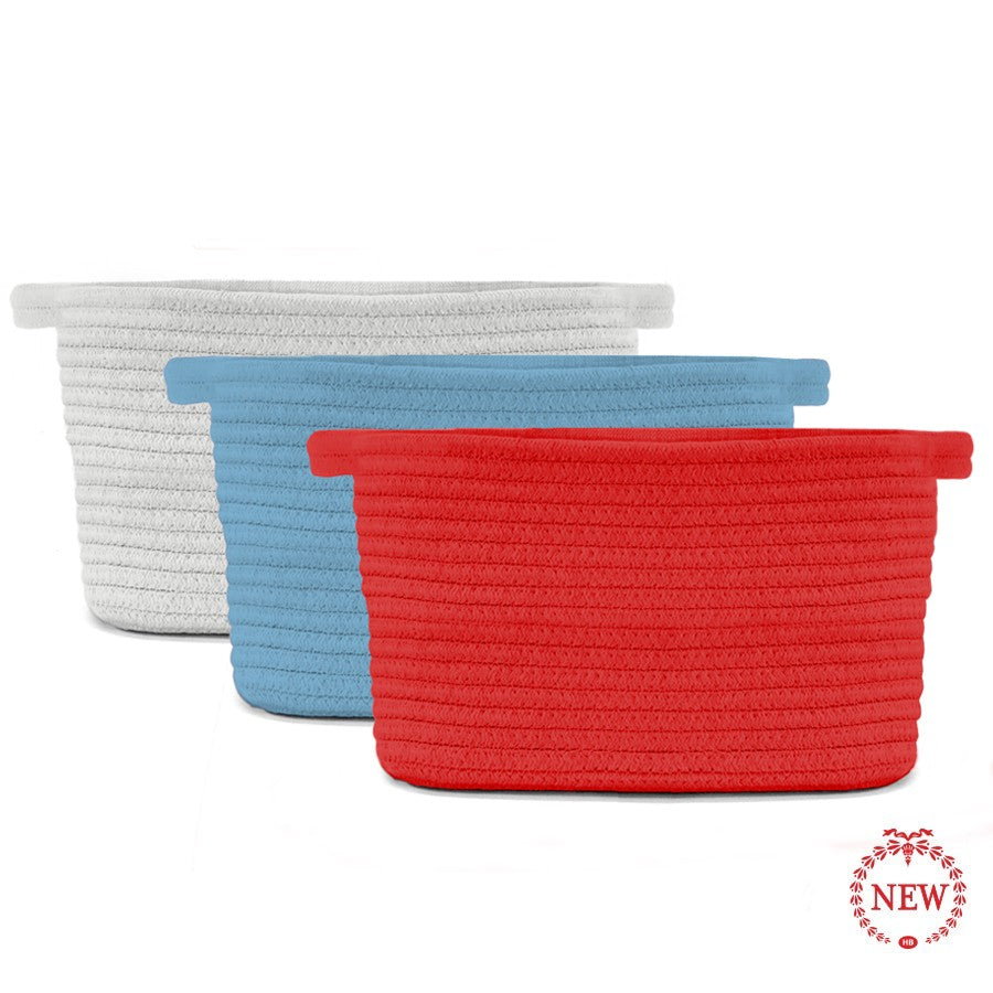 Cotton Rope Dog Storage Basket - All She Wrote