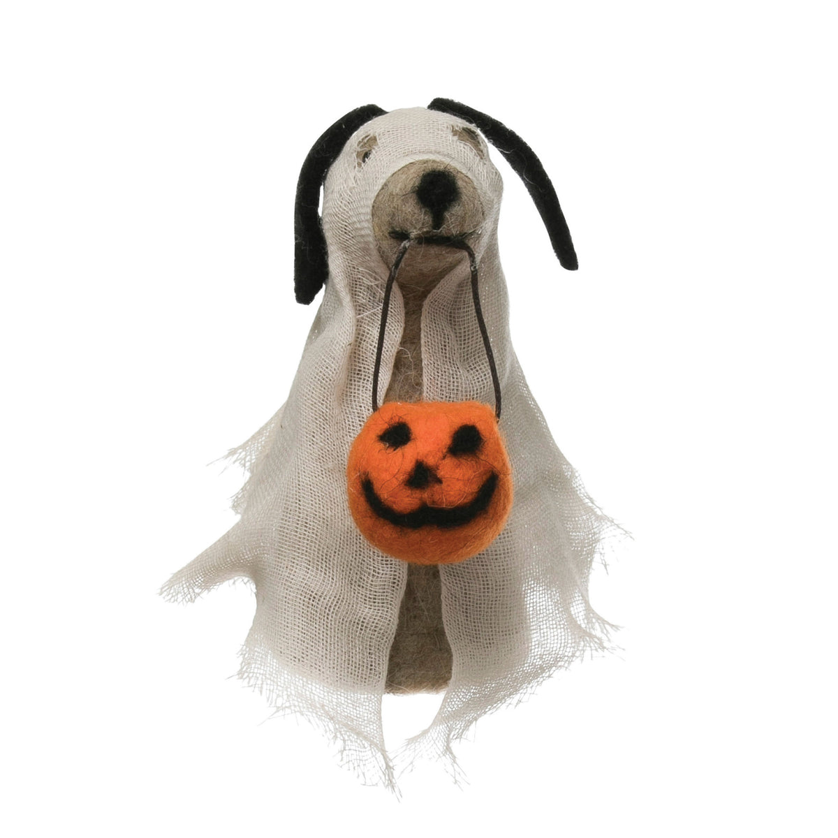 Wool Felt Ghost Dog
