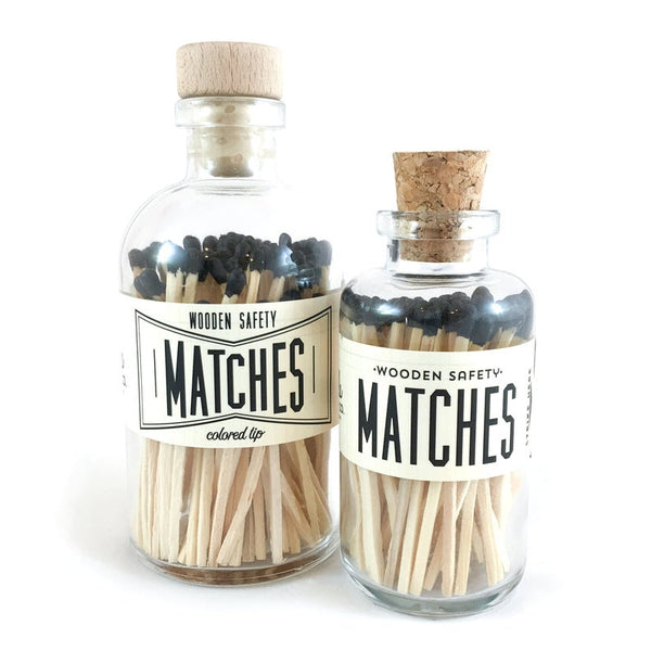 Black Vintage Apothecary Matches - All She Wrote
