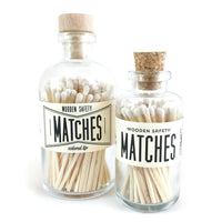 White Vintage Apothecary Matches - All She Wrote