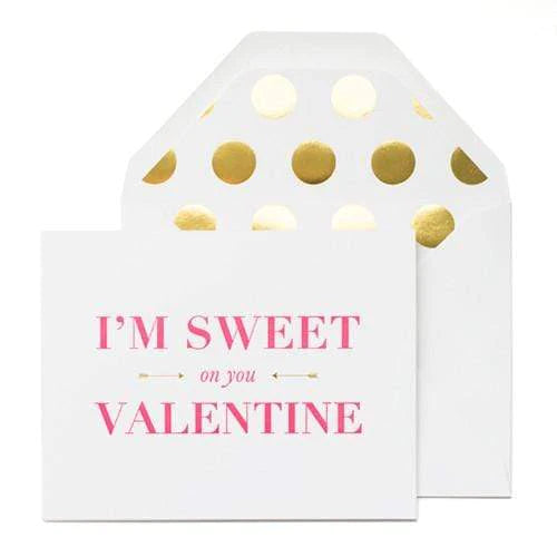 Sweet On You Valentine Card