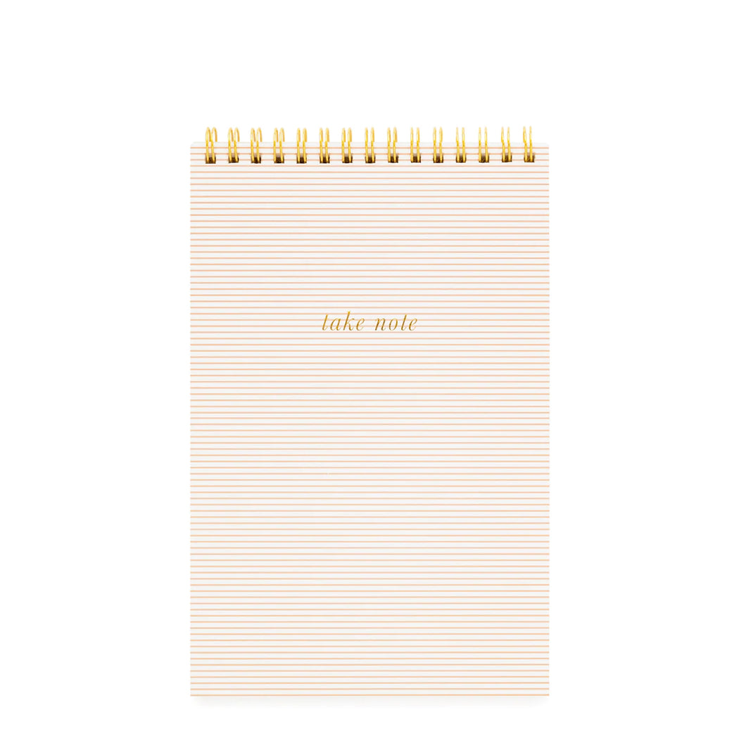Top Spiral Rose Stripe Notebook