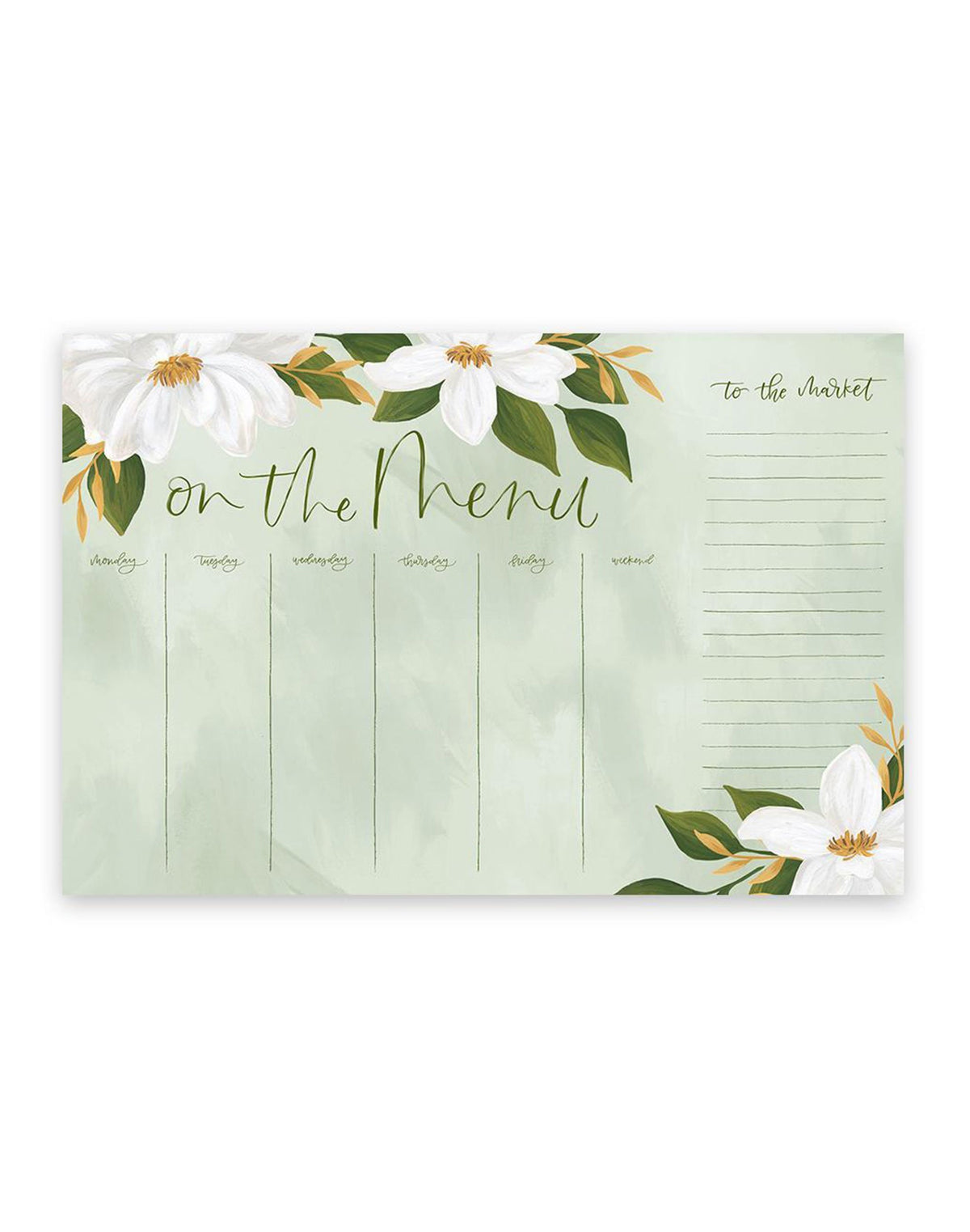 Greenwood Menu Notepad