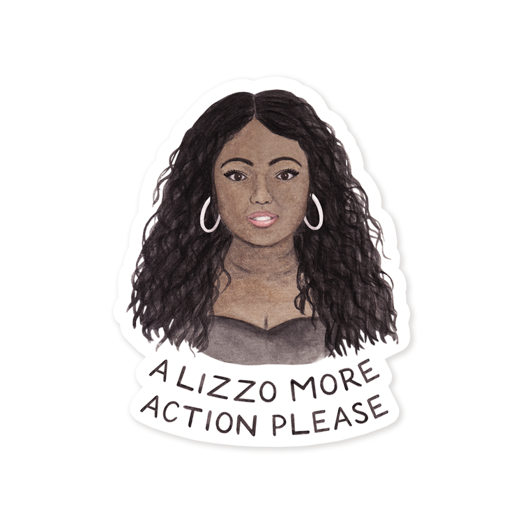 A Lizzo More Action Sticker