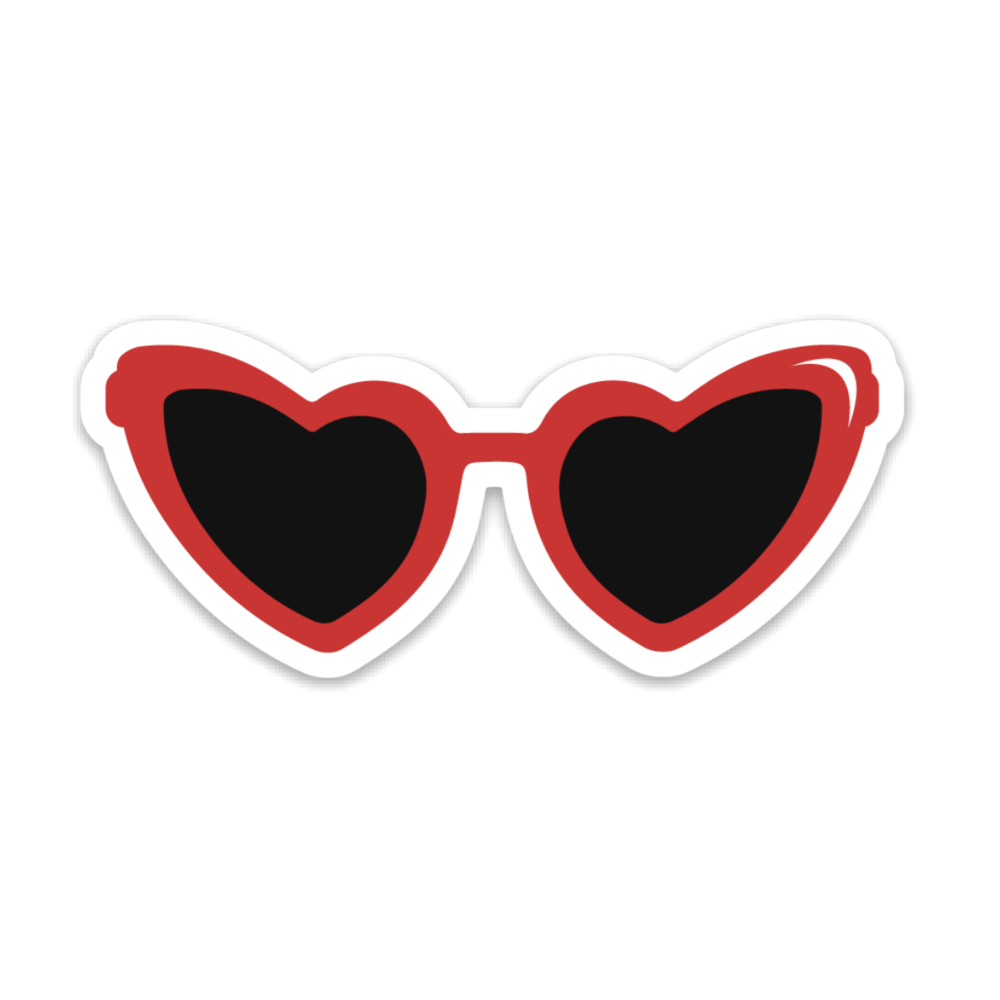 Heart Sunnies Sticker