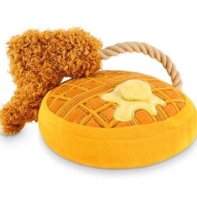 Chicken and Waffles Dog Toy - All She Wrote