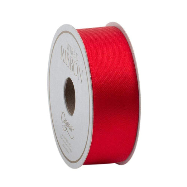 Narrow Red Satin Ribbon