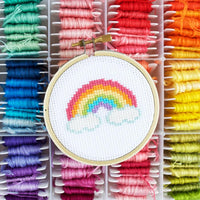 Rainbow Mini Cross Stitch Kit