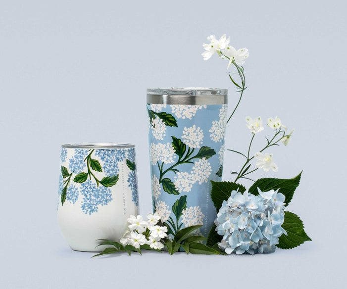 Hydrangea Stemless Wine Cup