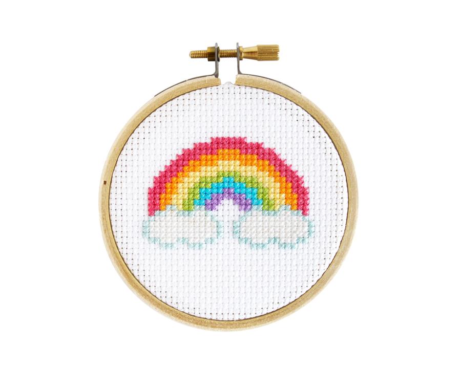 Rainbow Mini Cross Stitch Kit