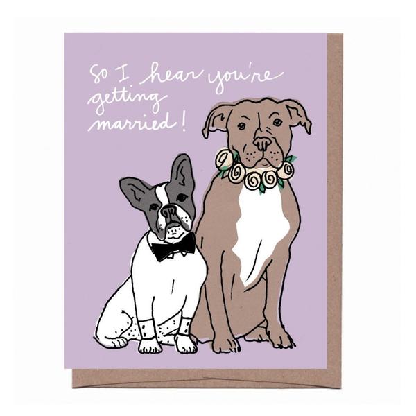 Wedding Dogs Card - All She Wrote