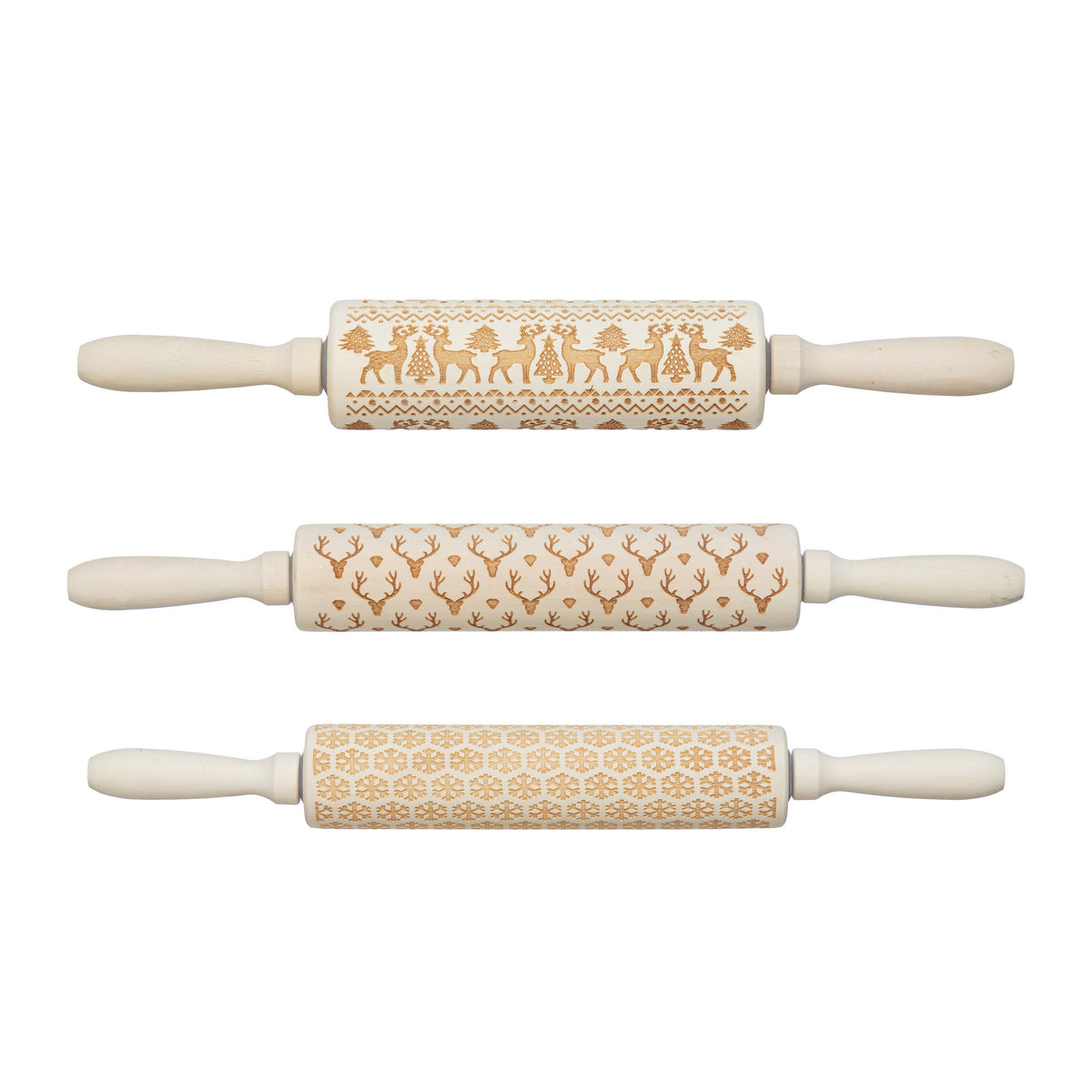 Carved Wood Rolling Pin